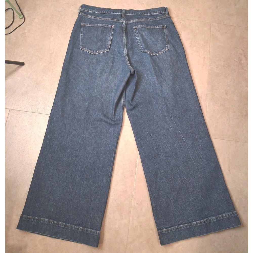 A.N.A High Rise Wide Leg Jeans Women Size 16 Barrel - Picture 4 of 9